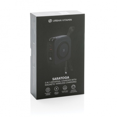 Logo trade promotional giveaways image of: Urban Vitamin Saratoga 5 in 1 universal charger