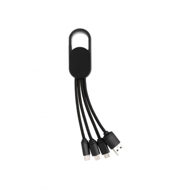 Logo trade promotional items picture of: 4-in-1 cable with carabiner clip