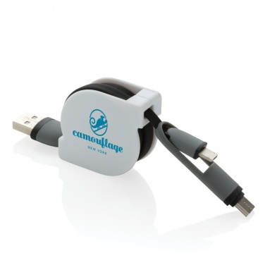 Logotrade corporate gift picture of: 3-in-1 retractable cable