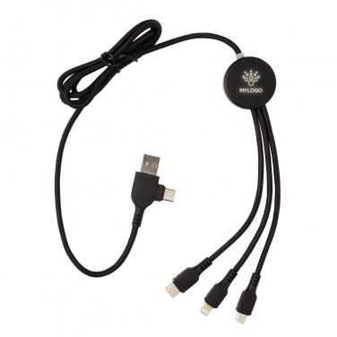 Logo trade promotional items picture of: Light up logo 6-in-1 cable