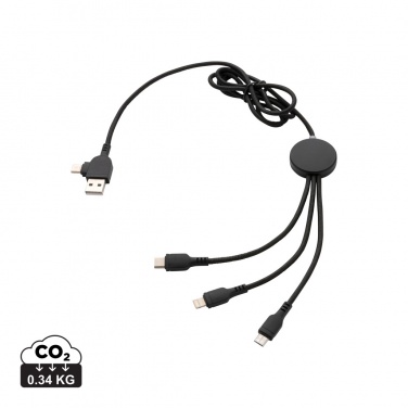 Logotrade promotional giveaway image of: Light up logo 6-in-1 cable