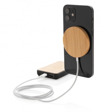 Logotrade promotional merchandise photo of: 10W bamboo magnetic wireless charger