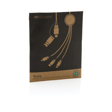 Logotrade promotional gift picture of: Terra RCS recycled aluminium 120cm 6-in-1 cable