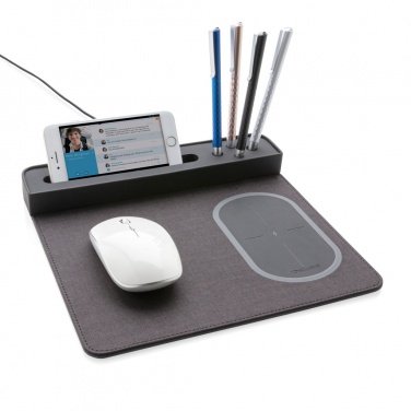 Logo trade advertising products image of: Air mousepad with 5W wireless charging and USB