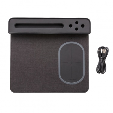 Logo trade business gift photo of: Air mousepad with 5W wireless charging and USB