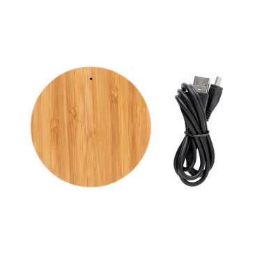 Logotrade promotional merchandise image of: Bamboo X 5W wireless charger