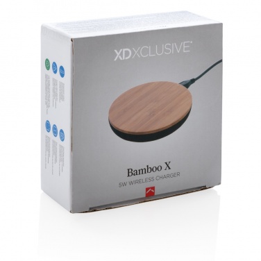 Logo trade advertising product photo of: Bamboo X 5W wireless charger