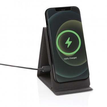 Logo trade advertising products picture of: Artic Magnetic 10W wireless charging phone stand