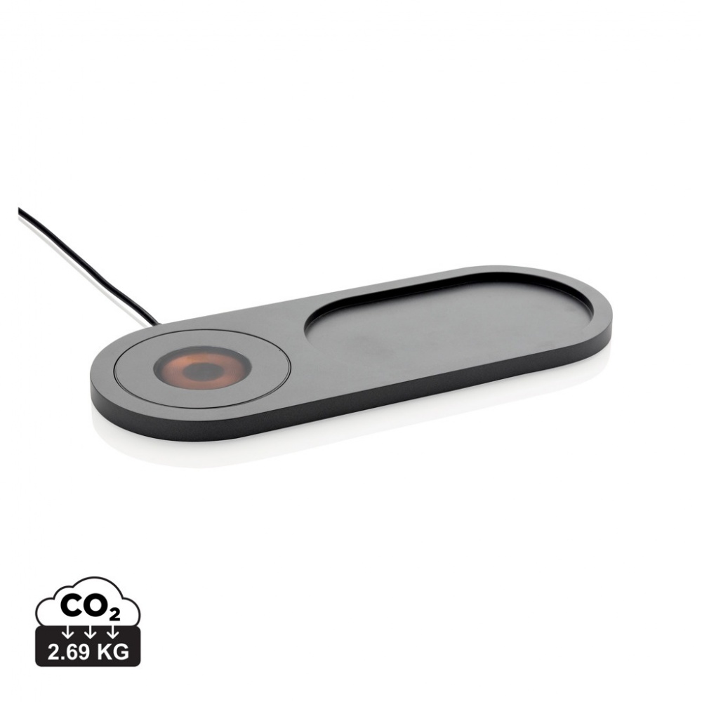 Logo trade business gift photo of: Encore 10W wireless charging valet tray