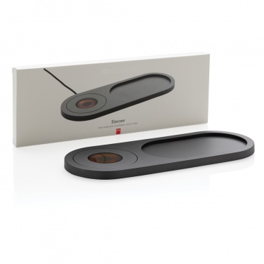 Logo trade corporate gifts image of: Encore 10W wireless charging valet tray