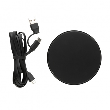 Logotrade promotional item picture of: RCS standard recycled plastic 10W wireless charger