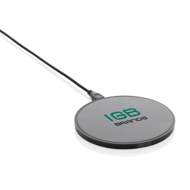 Logo trade promotional gifts picture of: RCS standard recycled plastic 10W wireless charger