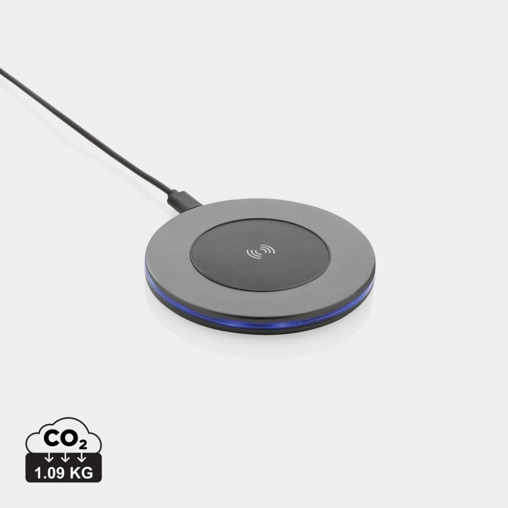 Logotrade corporate gift image of: Terra RCS recycled aluminium 10W wireless charger