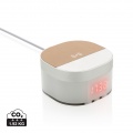 Aria 5W Wireless Charging Digital Clock, white