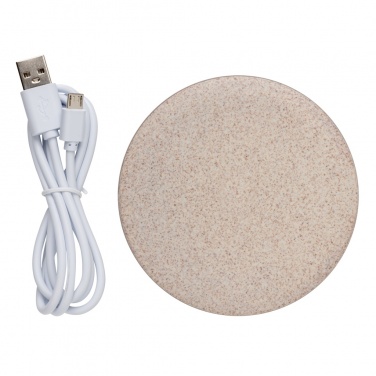 Logotrade promotional product picture of: 5W Wheat straw wireless charger