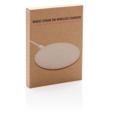 Logotrade advertising product picture of: 5W Wheat straw wireless charger