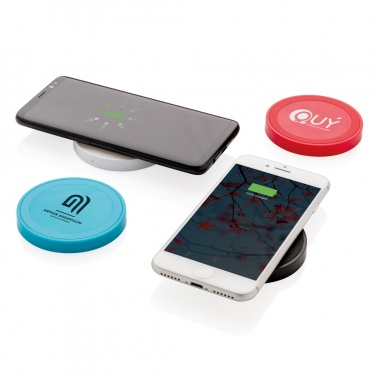 Logo trade promotional items picture of: 5W wireless charging pad round