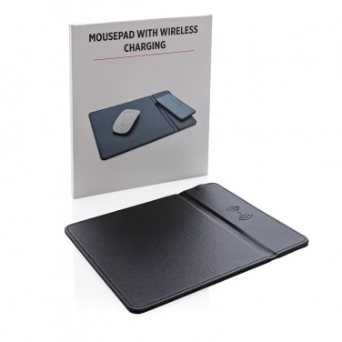 Logo trade promotional merchandise picture of: Mousepad with 5W wireless charging