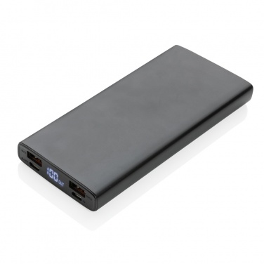 Logo trade promotional giveaways image of: Aluminium 18W 10.000 mAh PD Powerbank