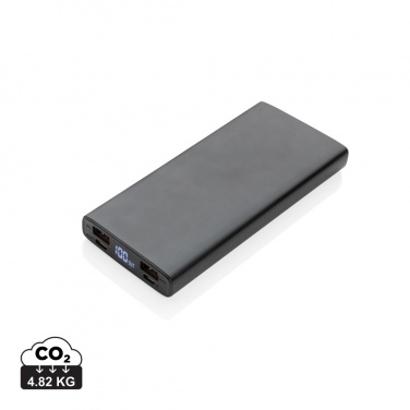 Logo trade business gifts image of: Aluminium 18W 10.000 mAh PD Powerbank