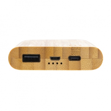 Logotrade promotional gift image of: Bamboo 5.000 mAh powerbank