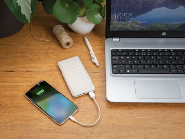 Logotrade corporate gift picture of: 10.000 mah wheat straw powerbank