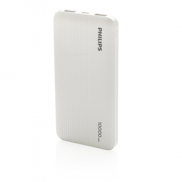 Logo trade promotional giveaways picture of: Philips 10.000 mAh slim powerbank