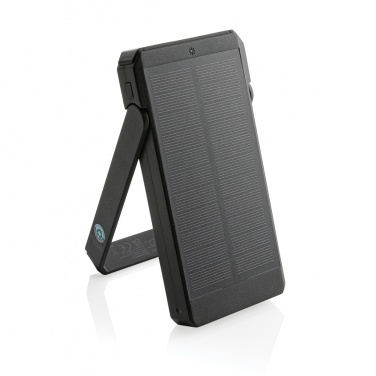 Logo trade corporate gifts picture of: Skywave RCS recycled plastic solar powerbank 10000 mAh