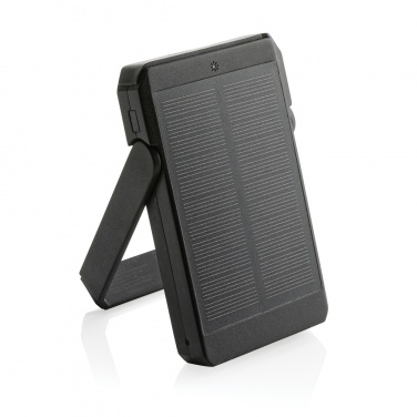 Logo trade promotional items image of: Skywave RCS rplastic solar powerbank 5000 mAh 10W wireless