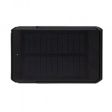 Logo trade business gifts image of: Skywave RCS rplastic solar powerbank 5000 mAh 10W wireless