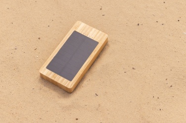 Logotrade promotional giveaways photo of: Sunwick 10.000 mAh Bamboo solar powerbank