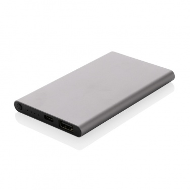 Logotrade promotional item picture of: RCS recycled plastic/aluminum 4000 mah powerbank with type C