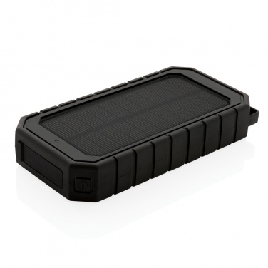 Logotrade promotional merchandise photo of: RCS recycled plastic Solar powerbank with 10W Wireless