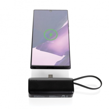 Logo trade corporate gifts picture of: Powerlink RCS rplastic 3000 mah powerbank USB C connector