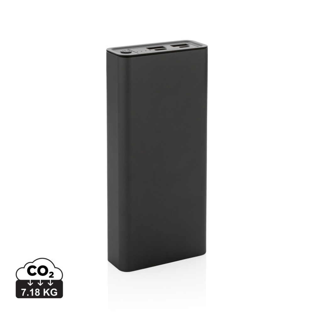 Logo trade promotional products picture of: Terra RCS recycled 20W aluminium powerbank 20.000 mAh