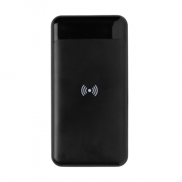 Logo trade business gifts image of: RCS standard recycled plastic wireless powerbank