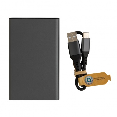 Logotrade corporate gifts photo of: Terra RCS recycled aluminium powerbank 5.000 mAh