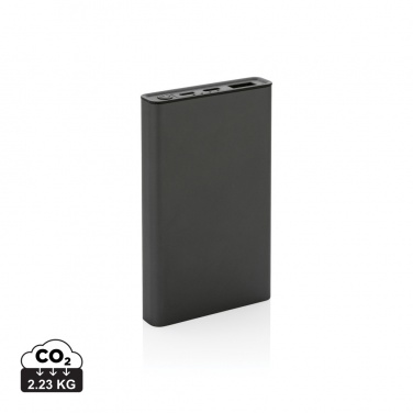 Logo trade advertising product photo of: Terra RCS recycled aluminium powerbank 5.000 mAh