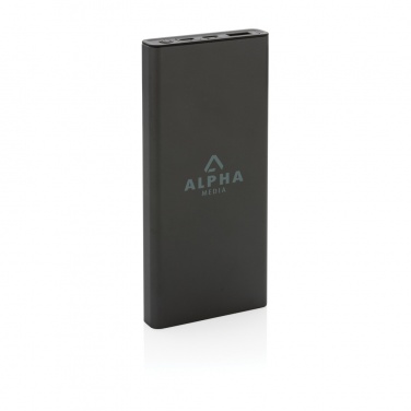 Logotrade promotional gift image of: Terra RCS recycled 18W aluminium powerbank 10.000 mAh