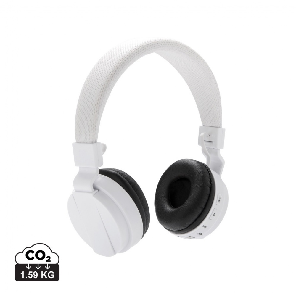 Logo trade promotional items image of: Foldable wireless headphone