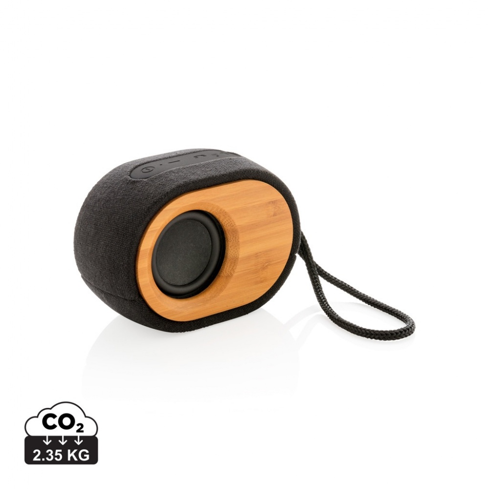 Logo trade promotional merchandise photo of: Bamboo X  speaker