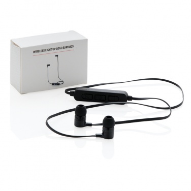 Logo trade promotional merchandise picture of: Light up logo wireless earbuds