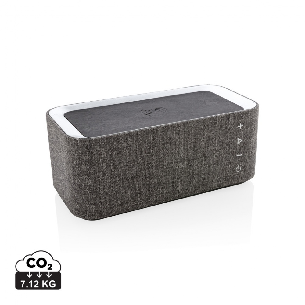 Logo trade advertising products image of: Vogue wireless charging speaker