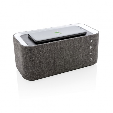 Logo trade corporate gifts image of: Vogue wireless charging speaker