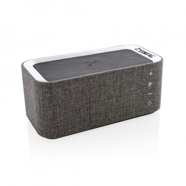 Logo trade corporate gift photo of: Vogue wireless charging speaker