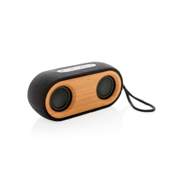 Logo trade promotional giveaway photo of: Bamboo X double speaker