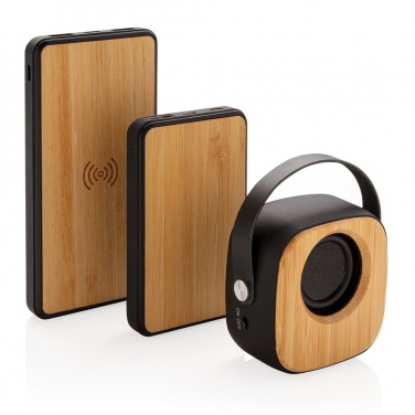 Logotrade promotional gift picture of: Bamboo 3W Wireless Fashion Speaker