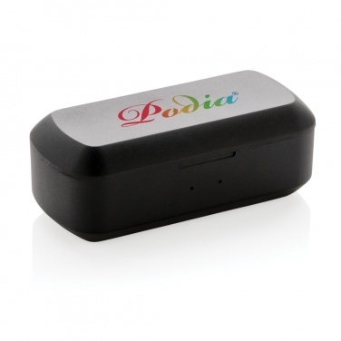 Logo trade corporate gift photo of: Free Flow TWS earbuds in charging case