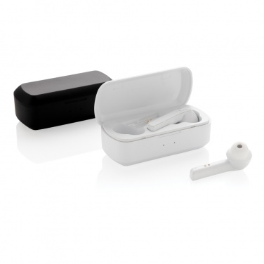 Logo trade advertising products picture of: Free Flow TWS earbuds in charging case