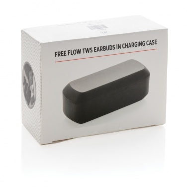 Logotrade promotional giveaway image of: Free Flow TWS earbuds in charging case